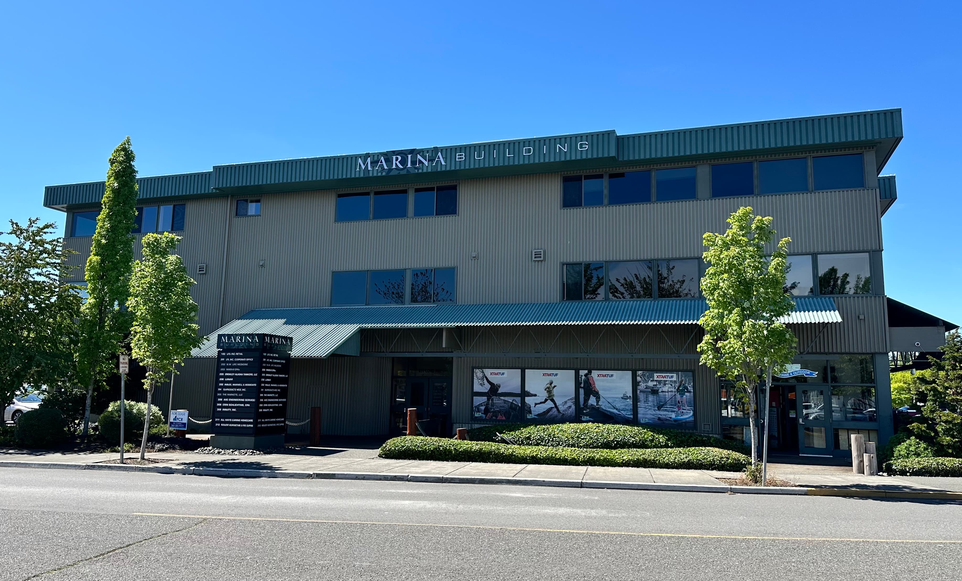 AXE Engineering Bellingham office — 851 Coho Way Suite 306, third floor of the Marina Building on Bellingham's waterfront.