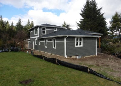 Newly built home with stormwater design courtesy of Axe Engineering Services