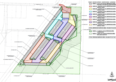 Stormwater plans courtesy of Axe Engineering for a business park in Bellingham Whatcom County