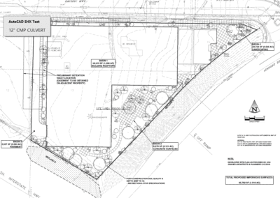 Stormwater design plan for new multifamily dwelling courtesy of Axe Engineering in Bellingham Whatcom County