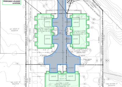 Stormwater plan for multifamily developement courtesy of Axe Engineering in Bellingham Whatcom County